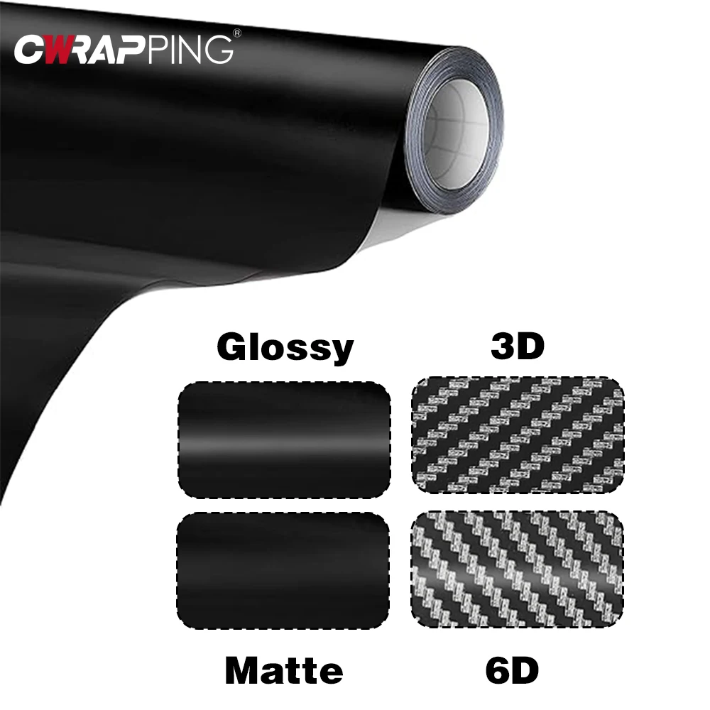 Laptop Accessories Wholesale - คาร์บอนไฟเบอร์เคลือบเงาสีดำรถไวนิลห่อกันน้ำมีกาวในตัวสติกเกอร์รถจักรยานยนต์แล็ปท็อปโทรศัพท์สำหรับรถยนต์อุปกรณ์เสริม