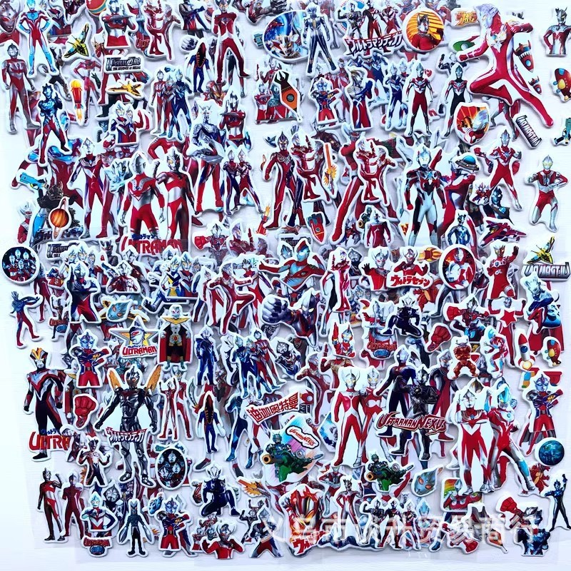 Laptop Accessories For Protection - 10pcs การ์ตูน Ultraman 3D สติกเกอร์-อะนิเมะการ์ตูน PVC