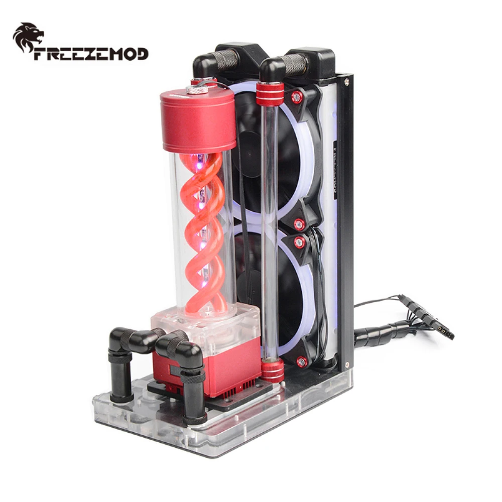 Laptop Accessories Youtube - FREEZEMOD ชุดหม้อน้ำระบายความร้อนด้วยน้ำสำหรับแล็ปท็อปภายนอก, ชุดระบายความร้อนด้วยน้ำแบบรวมท่อแข็งสำหรับแล็ปท็อป ITX 12V RGB