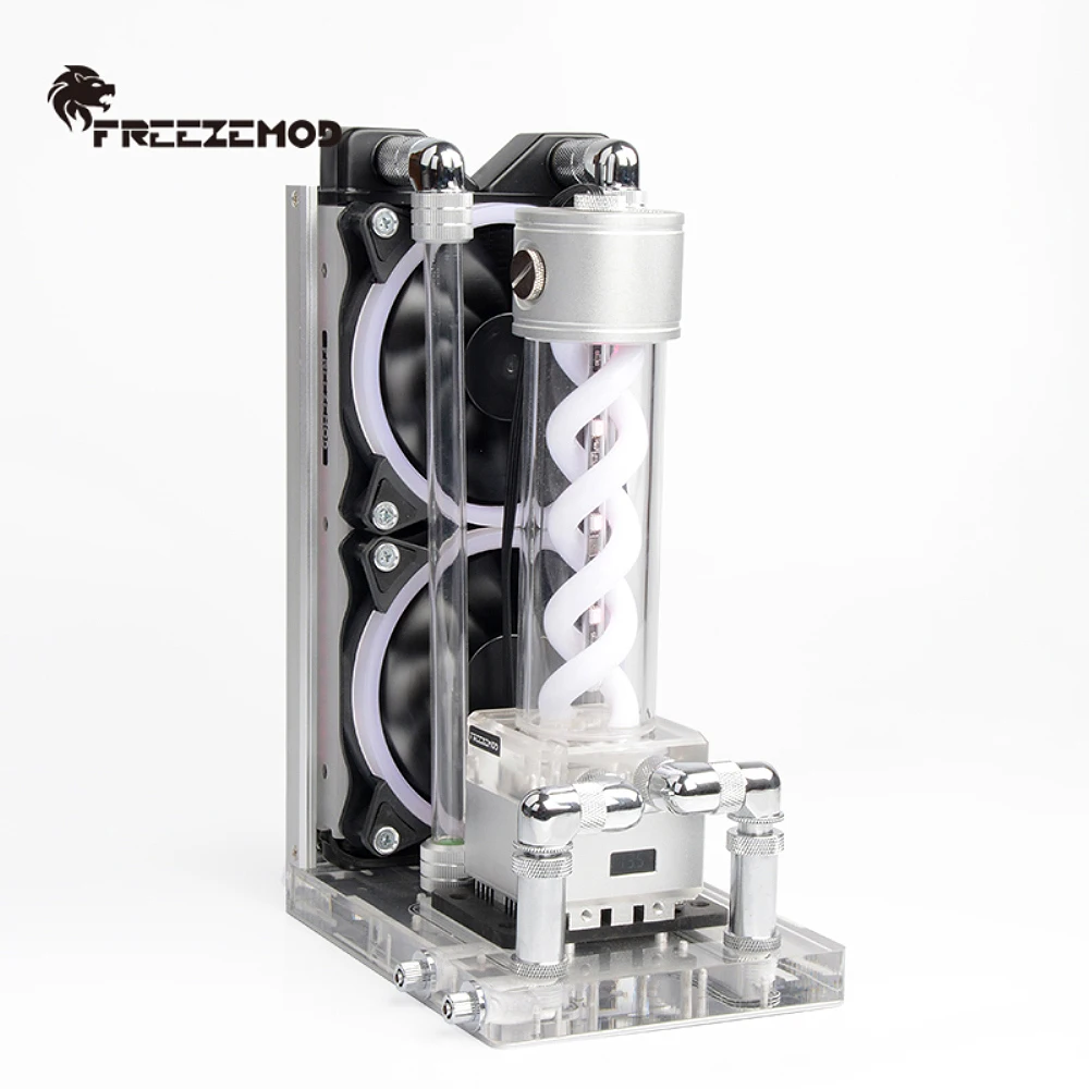 Laptop Accessories Youtube - Freezemod ทั้งหมดในหนึ่งแล็ปท็อปชุดระบายความร้อนด้วยน้ำคอมพิวเตอร์โน้ตบุ๊กฮาร์ดท่อเย็นของเหลวเย็นกับ VA LCD อุณหภูมิพีซี heasink