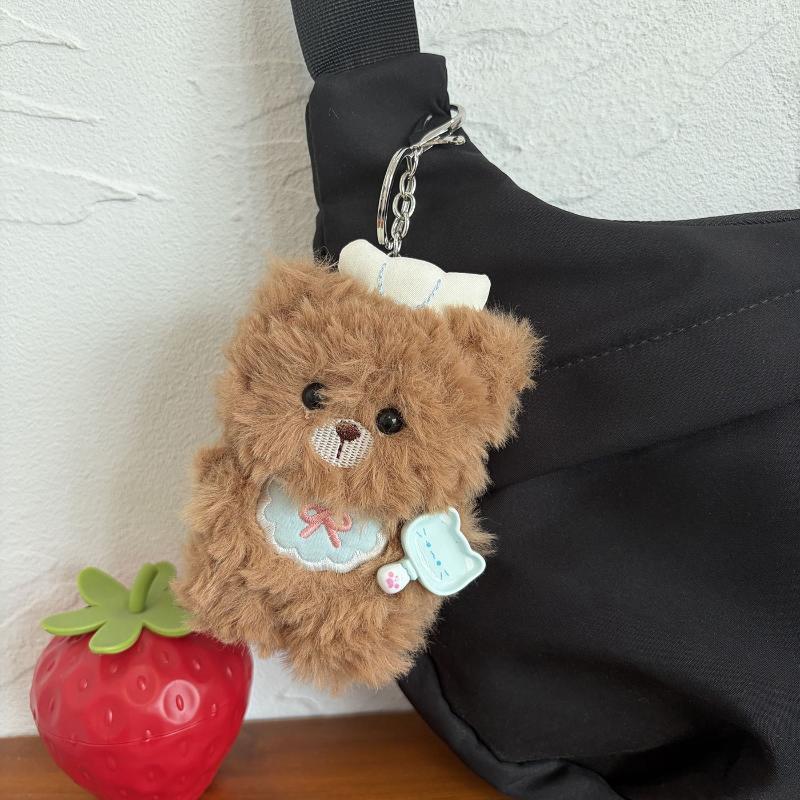 พวงกุญแจตุ๊กตาหมีเชฟนุ่มนิ่ม 1 - Laptop Accessories Cute บทวิจารณ์และราคา