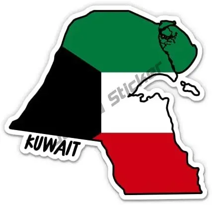 คูเวตซิตีแผนที่ธงไวนิลสติกเกอร - Laptop Accessories Kuwait บทวิจารณ์และราคา