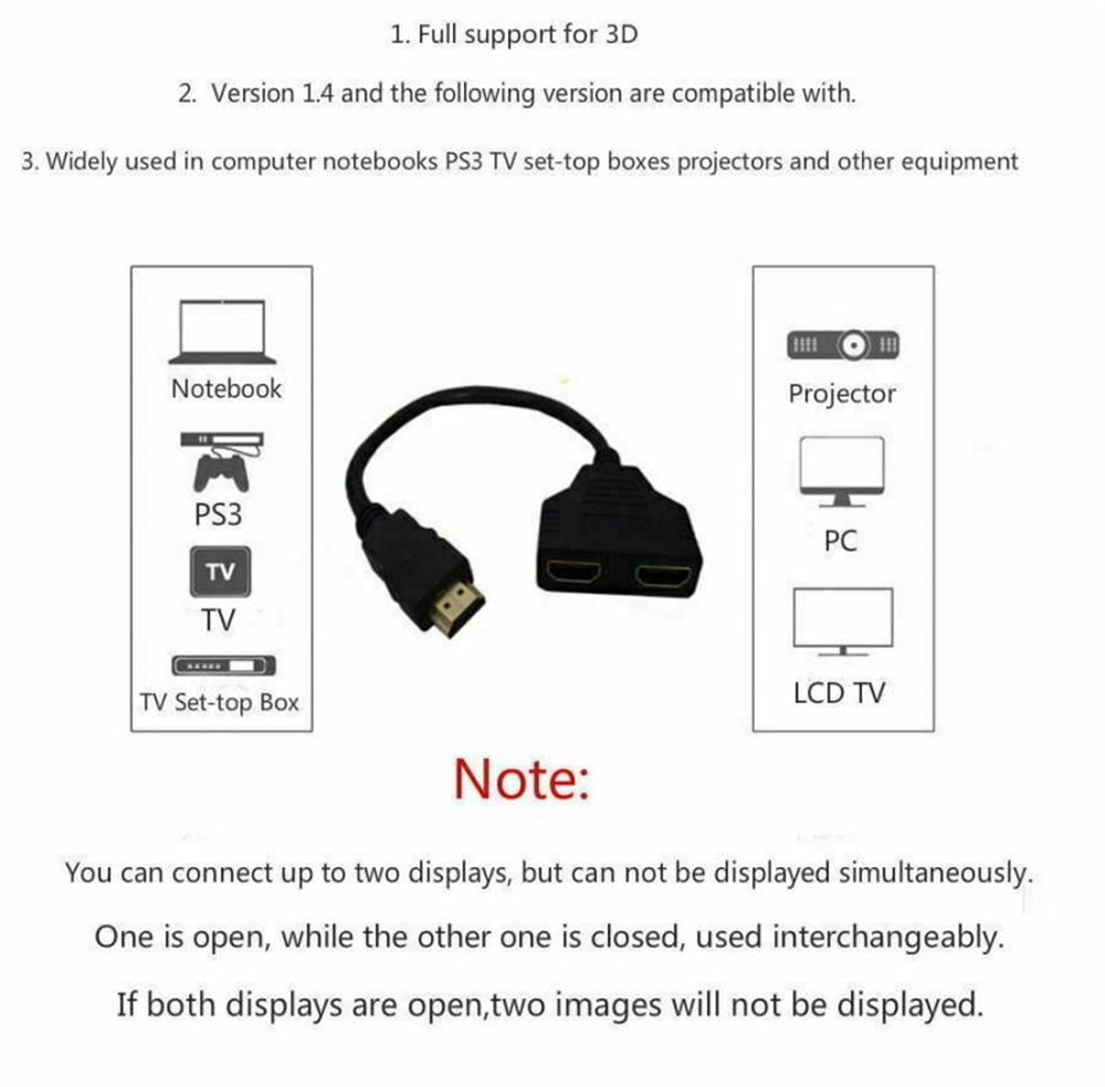 1080P 1 ใน 2 ออกสายเคเบิลแยกสั - Xbox Laptop Accessories บทวิจารณ์และราคา