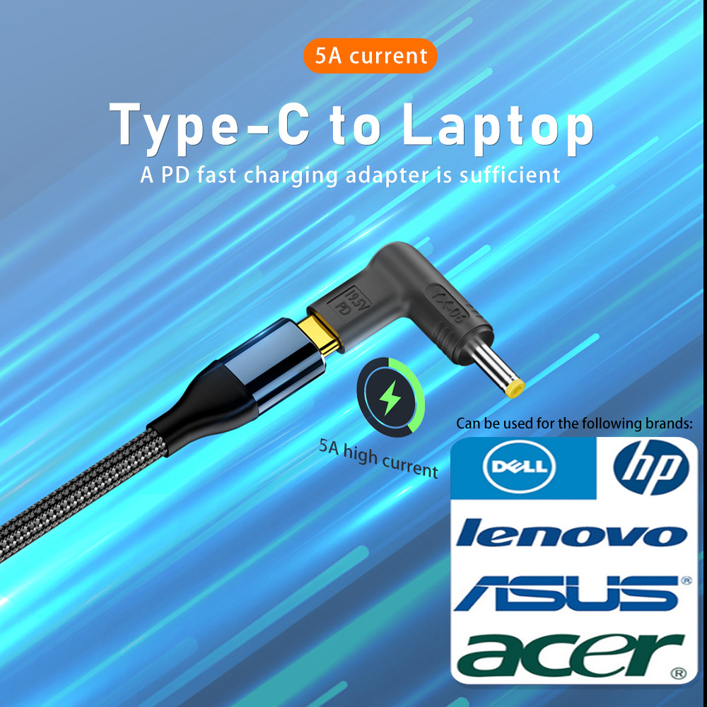 100W USB Type C TO DC อะแดปเตอ - Laptop Accessories Hp บทวิจารณ์และราคา