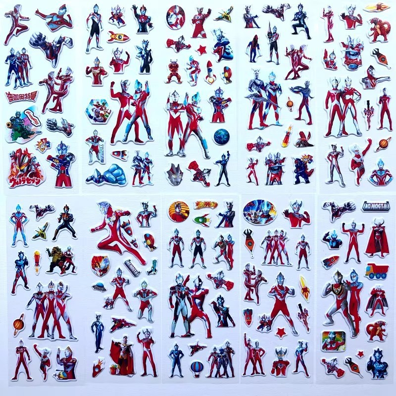 10pcs การ์ตูน Ultraman 3D สติก - Laptop Accessories For Protection บทวิจารณ์และราคา
