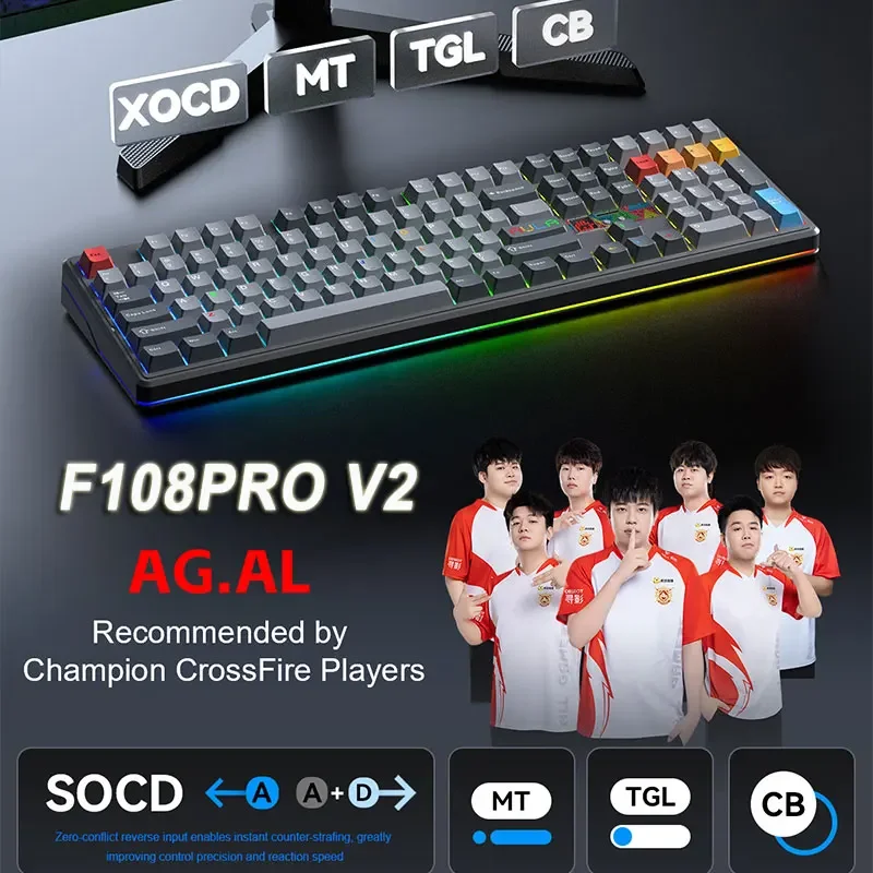 คีย์บอร์ดเกมมิ่ง AULA F108 Pro - Laptop Accessories Uk บทวิจารณ์และราคา