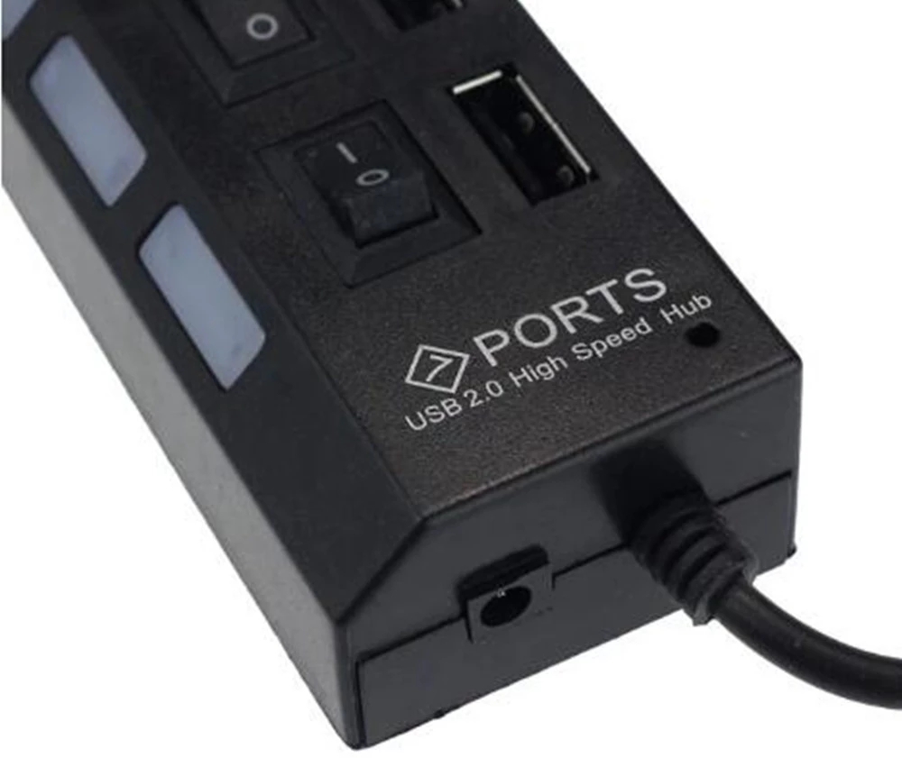 7 พอร์ตยูเอสบี 2.0 ฮับสปลิตเตอ - Laptop Accessories Wholesale บทวิจารณ์และราคา